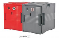 220V/110V Catering Grauer Einzelner Ultra-Speisenbehälter mit Rädern Kälte- und Wärmeisolierung für Restaurant-Küche Catering
