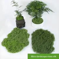Césped Artificial de Lana de Seda Simulada, Musgo Artificial para Paisajismo, Decoración de Paredes Verdes, Musgo Artificial para Micro-Paisajes