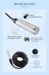 Sensore di Livello Idrostatico Sommergibile IP68 4-20mA 0-10V RS485 Antideflagrante in Acciaio Inox 304 Precisione 0,5% F.S. - Product Image 2