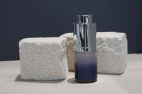 Bouteille à pompe sans air rechargeable 15ml 30ml Bouteille sans air ronde Emballage cosmétique pour les soins de la peau