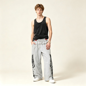 <b>Men</b> Casual <b>Jogger</b> Pants <b>Loose</b> Fit Sweatpants Elastic Waist Gradient Leggings Custom Streetwear - Product Image 5