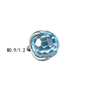 เครื่องประดับเจาะริมฝีปากไทเทเนียม ASTM F136 แบบเกลียว พร้อมจี้ลูกบอลดิสโก้สุดหรูหรา ขายส่งจากโรงงาน - Product Image 5