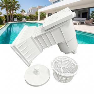 Ensemble de skimmers de <span class=keywords><strong>piscine</strong></span> en ABS résistant aux UV, à large ouverture, avec panier filtrant à aspiration de surface, compatible eau salée - Product Image 1