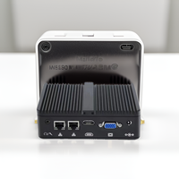 PC industrial sin ventilador para empresas en la UE, Japón, Australia y China, con Intel Celeron J4125 NUC de cuatro núcleos, doble LAN, COM, RS232, RAM DDR4, pantalla HD.
