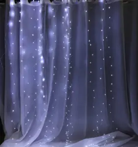 Phòng ngủ LED rèm ánh sáng treo Cổ Tích ánh sáng nền cửa sổ tường đám cưới Tiệc hiên sinh nhật Giáng sinh trang trí