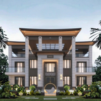 Conception de villa modulaire préfabriquée moderne pour les petites maisons de vie urbaine
