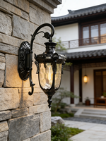 Lampe murale étanche pour extérieur, design créatif, style américain et français, lampes murales décoratives pour cour, éclairage LED électrique pour jardin
