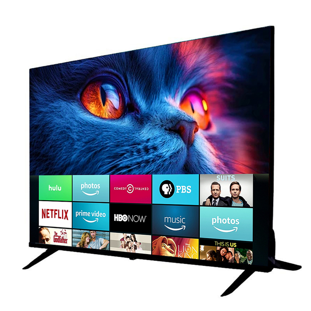 Wholesale 4K UHD LED Smart TV A+ Glass WiFi WebOS OEM ODM CKD SKD for Southeast Asia Africa 24-110Inch LED Television