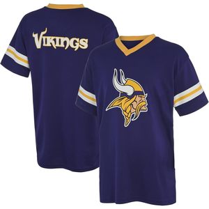Camiseta de Fútbol Americano Vikingos para Jóvenes, Cuello en V, Absorbe la Humedad, Ropa para el Día del Partido - Product Image 1