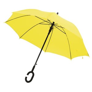 Sombrilla de Patio con Mango Amarillo, D=102 cm, para Exteriores, Protección Solar y Asientos al Aire Libre - Product Image 1