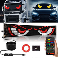 192*1330mm Devil Eyes LED Matrix Panel RGB Télécommande APP Modèle flexible Lampe pour les yeux pour accessoires d'éclairage de voiture Nouveau design