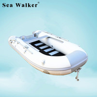 Bateau de pêche gonflable de haute qualité, bateau à rames de 3.3M avec sol festonné, nouveau Design avec Certification CE
