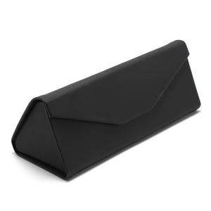 Étui à lunettes rectangulaire Conchen en cuir PU, taille personnalisable, bleu gris cyan, boîte de rangement pliable pour lunettes de soleil tendance FC051 - Product Image 5