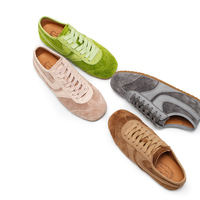 Chaussures de loisirs tendance pour femmes en cuir véritable à lacets, confortables, respirantes et légères