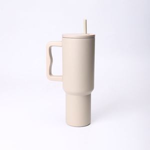 <b>40oz</b> H4.0 <b>Handle</b> Car Travel <b>Tumbler</b> Vacuum Mug Lid Straw Non-Slip Base OEM ODM Custom Color - Product Image 5