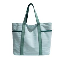 Sac fourre-tout en toile épaisse à surface unie et design épuré pour l'école et les trajets quotidiens
