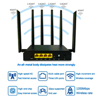 Router Nirkabel 4G LTE dengan Kartu SIM dan 4 Port LAN Modem Cat4 Cat6 Cat12 Dual Band 2.4G+5.8G Wifi Router Cpe Jaringan Daya Tinggi