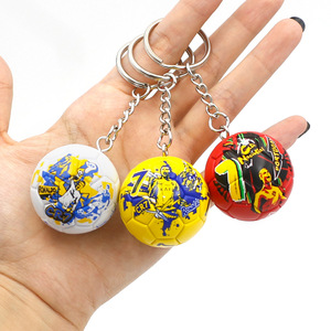 Porte-clés ballon de football États-Unis Canada Mexique 2026 avec pendentif drapeau national Ronaldo pour souvenir ou ornement, non emballé, fabriqué en Chine - Product Image 2