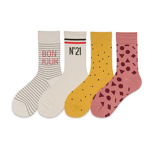 Bán Buôn Vui Vẻ Đầy Màu Sắc Điên Crew Tre Vớ Thương Mại Tre Người Đàn Ông Vớ - Product Image 4