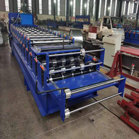 Nouvelle machine de fabrication de tuiles en acier émaillé entièrement automatique, moteur, contrôle PLC, 380V, matériaux de construction, panneau mural, formage à froid