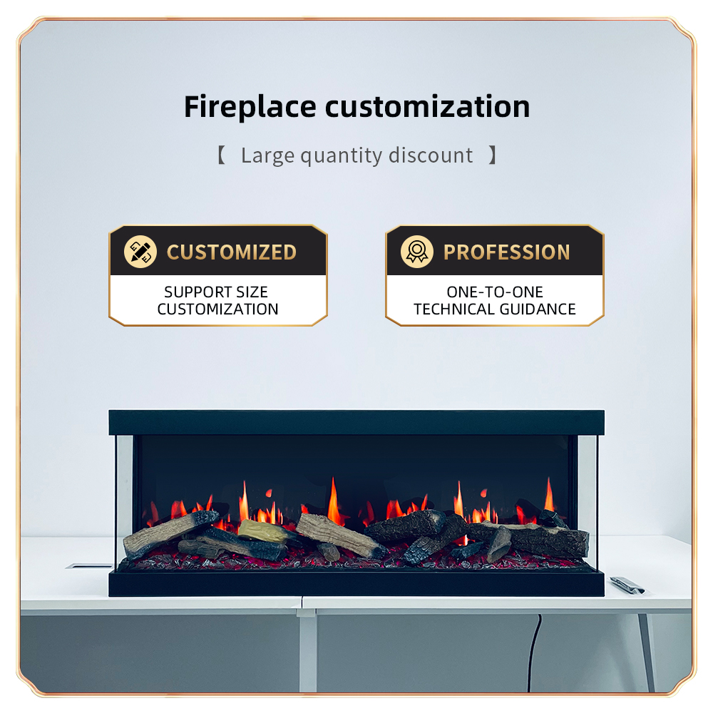 Lcd Holographic Fireplace--Size Customization