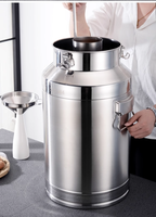 Fût de stockage scellé en acier inoxydable 304 de qualité alimentaire, capacité 5L-125L, vente en gros pour fabricants, fût à lait