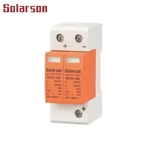 500VDC 600VDC 1000VDC SPD 2P Surge Protector device Lightning surge protection 40kA Surge Protective Device fo Solar System