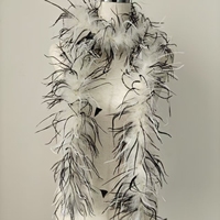 Plumes d'autruche blanches en gros pour décoration de mariage, grandes plumes violettes pour costumes de carnaval et coiffes d'oiseaux