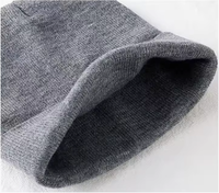 Gorro de Punto Personalizado Unisex de Alta Calidad para Bebés y Niños, Gorro de Invierno con Diseño a Cuadros y Logotipo Bordado en 3D