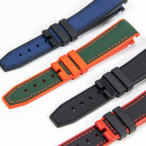 Extremo curvo 20mm correas de reloj de silicona de goma correa de reloj impermeable para Rolex Daytona <span class=keywords><strong>Submariner</strong></span> Datejust GMT - Product Image 6