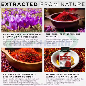 Ausresonプライベートラベルサフランカプセル目の健康と気分サポートサプリメントビーガンサフランエキスカプセル - Product Image 3