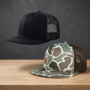 Gorras Trucker Personalizadas Estilo Western con Estampado de Leopardo, Camuflaje Forestal y Llamas, en Verde Oliva Desgastado, con Cierre a Presión - Product Image 3