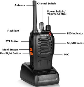 Baofeng <span class=keywords><strong>2</strong></span> <span class=keywords><strong>Way</strong></span> Walkie Talkie BF888s <span class=keywords><strong>2</strong></span> Wát UHF 400-470MHz 16 Kênh Cầm Tay Hai Cách Phát Thanh BF-888S - Product Image 2