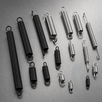 Ressort d'extension en acier inoxydable personnalisé avec deux crochets pour équipement industriel, ressorts de tension noirs avec revêtement électrolytique
