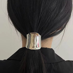 Semplice elastico Pony bracciale in metallo legami per capelli in metallo Pony gancio per capelli corda accessori per capelli per le donne - Product Image 1