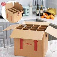 Cajas de Envío para Vino, Impresas Personalizadas, Resistentes, con Asas, Paquete de 12, Cartón Corrugado para Whisky y Tequila