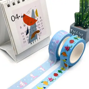 Professional production of personalized process packaging decorative tape high quality color Indian washi tape