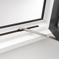 Fenêtre à battant en PVC blanc, double vitrage, verre trempé 5+9A+5 2,0 mm, système de verrouillage multipoints, certifiée Energy Star