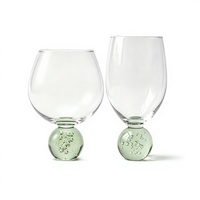 Ensemble de dégustation Raymond Eco-Friendly 2 pièces, verres à brandy et à whisky avec base en cristal vert clair, 23 oz et 16 oz