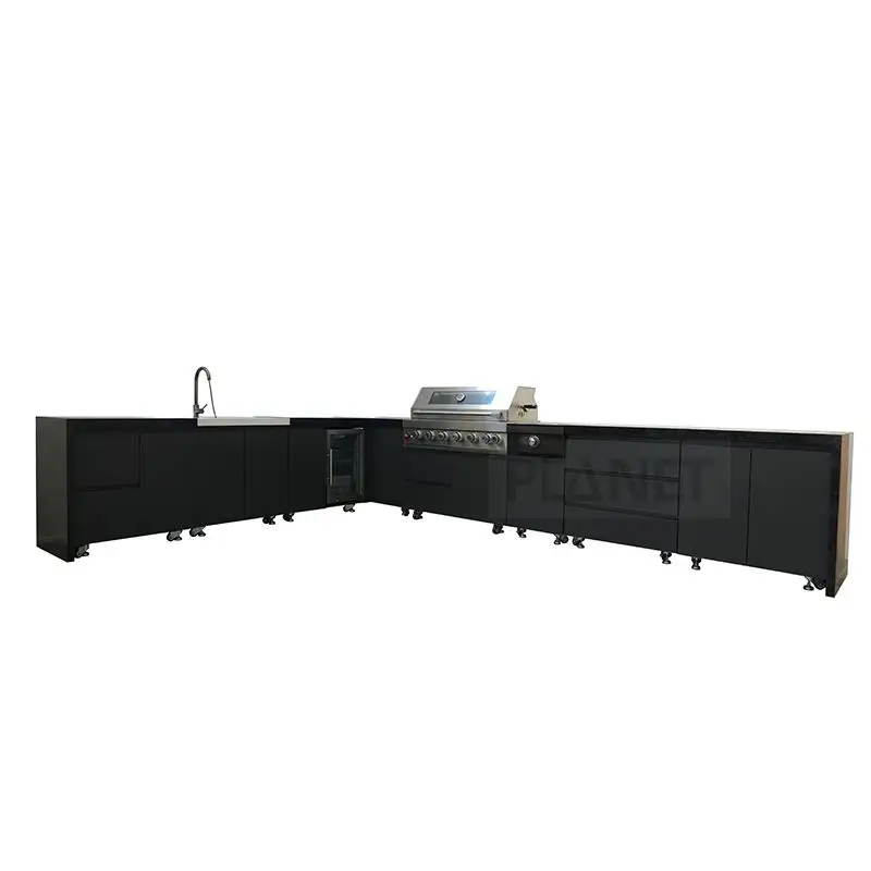 Outside Stainless Steel Kitchen Cabinet Cuisine Meuble Ready To Assemble Kitchen Cabinets American Style