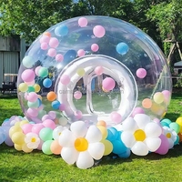 Dôme igloo gonflable transparent en PVC pour l'extérieur, château gonflable à bulles avec souffleur et pompe