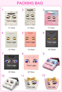 Hot Selling Marmer Verpakking Zak Verschillende Stijlen Valse Lash Zakken Vendor Private Label Custom Logo Papieren Zakken - Product Image 6