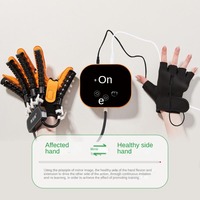 Dispositif d'entraînement de gant de robot de rééducation orthèses à cinq doigts pour les patients âgés atteints d'hémiplégie d'accident vasculaire cérébral formation de fixation de la main