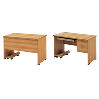Meubles de bureau à bas prix, bureau pour le personnel avec tiroirs et serrures, bureau d'ordinateur avec armoire, table et chaise d'enseignant en bois