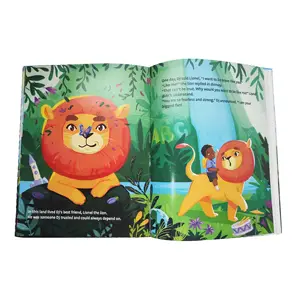 Oem Print Luxe Boek Custom Cmyk Offsetdruk Hardcover Boeken Draad-Slot Binding Kinderboek