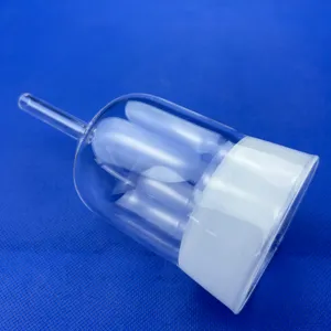 Cubierta de cristal de cuarzo transparente personalizada campana de cristal de cuarzo