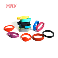Bracelet NFC ajustable pour parc aquatique, code QR, étiquette RFID, bracelets en silicone réutilisables pour parc aquatique