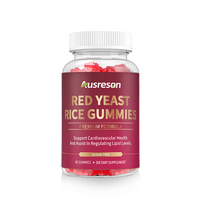 Gummies d'extrait de levure de riz rouge Ausreson OEM – Soutien cardiaque, complément sans sucre