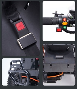 Potente Motor de 1200W a Gasolina, 4 Tiempos, Amortiguadores, Luz LED, Neumáticos Gruesos de 8 Pulgadas, Cuadro de Acero de Alto Carbono, Go Kart para Conducción Nocturna al Aire Libre - Product Image 5