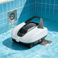 Nettoyeur de piscine robotisé automatique sans fil puissant, navigation intelligente, robot de nettoyage de piscine pour l'entretien des piscines